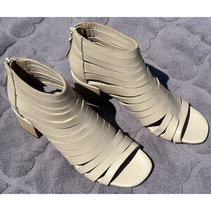 Vintage Foundry Co Eleanor Strappy Sandals Women's 8.5 Zip Peep Toe VFL257 New